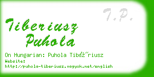 tiberiusz puhola business card